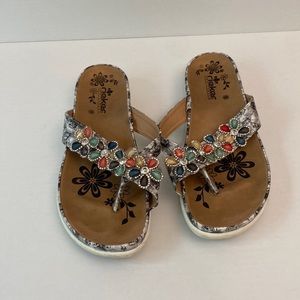 Rieker sandals floral bling summer